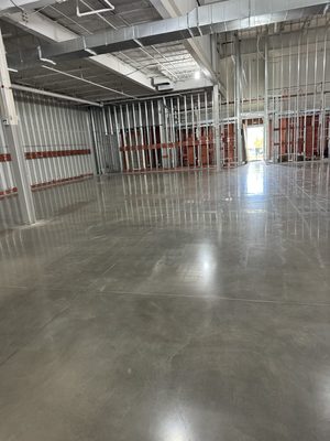 Polished Concrete Warehouse Floor