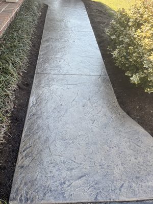Stamped Walkway