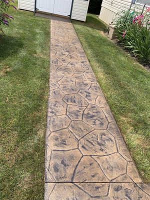 Stamped Walkway