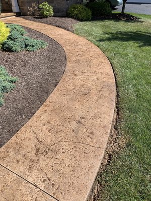 Stamped  Walkway
