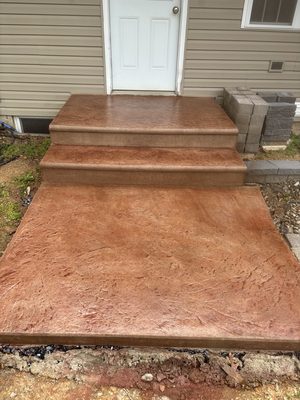 Stamped Entryway Landing