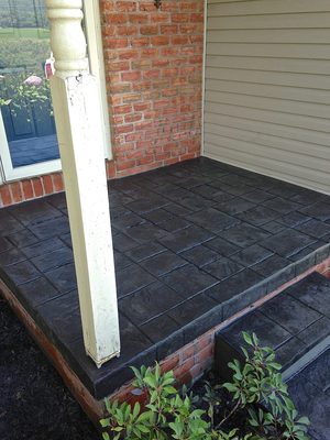 Stamped Porch